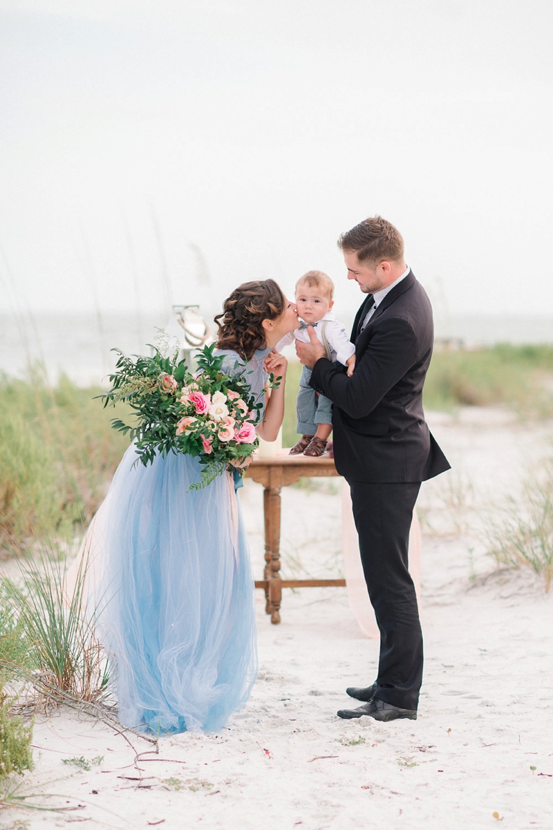 An Intimate Blush and Blue Vow Renewal via TheELD.com