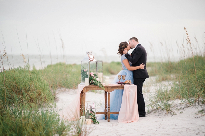 An Intimate Blush and Blue Vow Renewal via TheELD.com