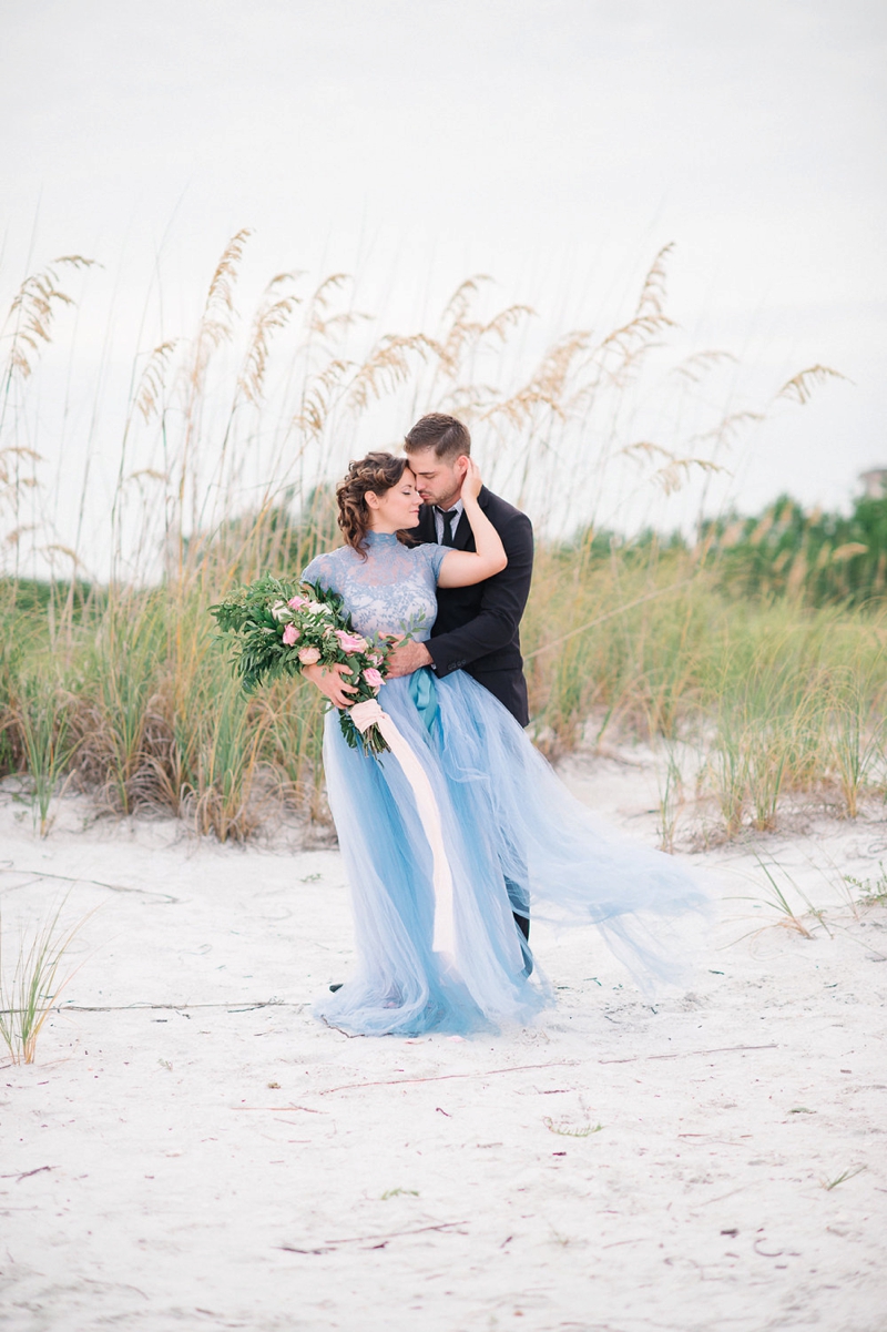 An Intimate Blush and Blue Vow Renewal via TheELD.com