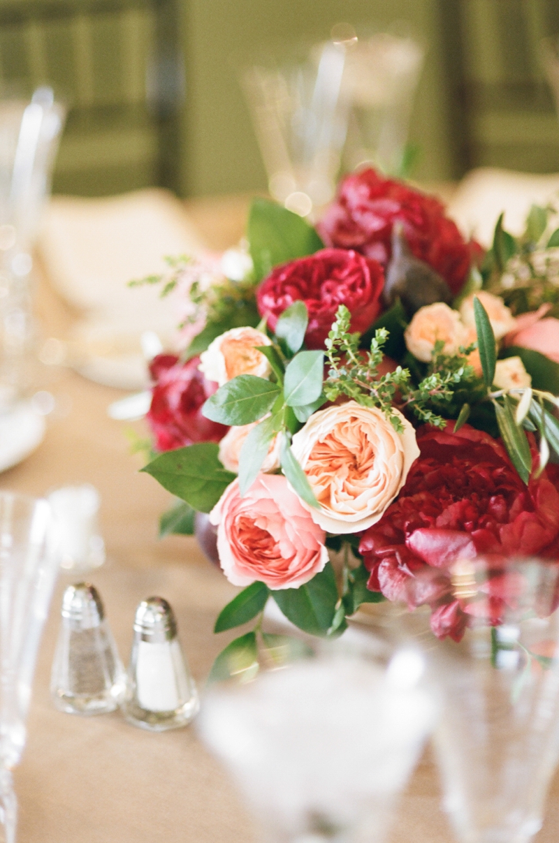 An Italy Inspired Blush and Red Wedding via TheELD.com