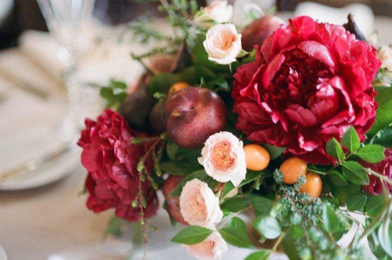 An Italy Inspired Blush and Red Wedding via TheELD.com