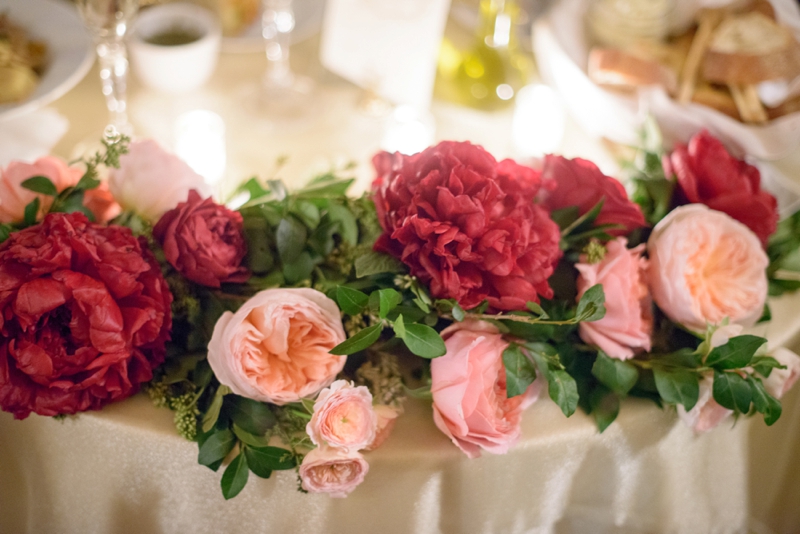 An Italy Inspired Blush and Red Wedding via TheELD.com