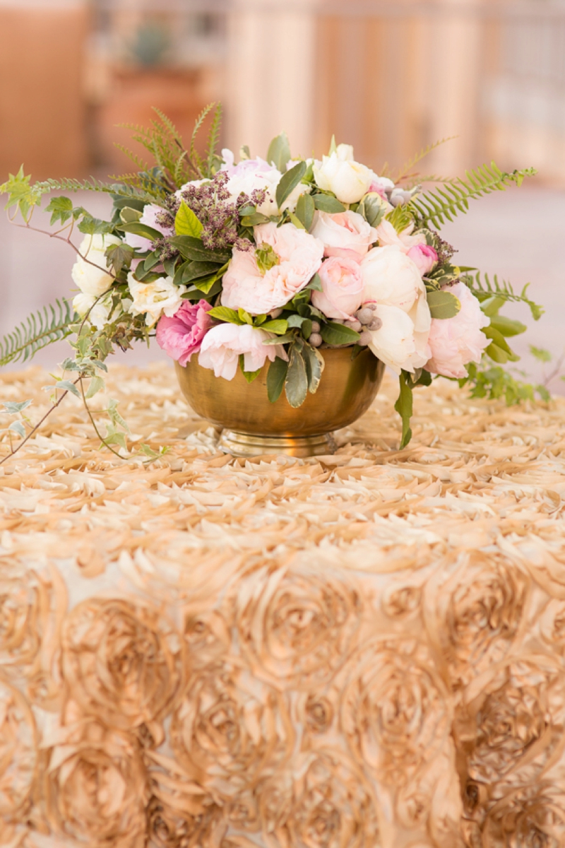 Timeless Blush and Gold Wedding Ideas via TheELD.com