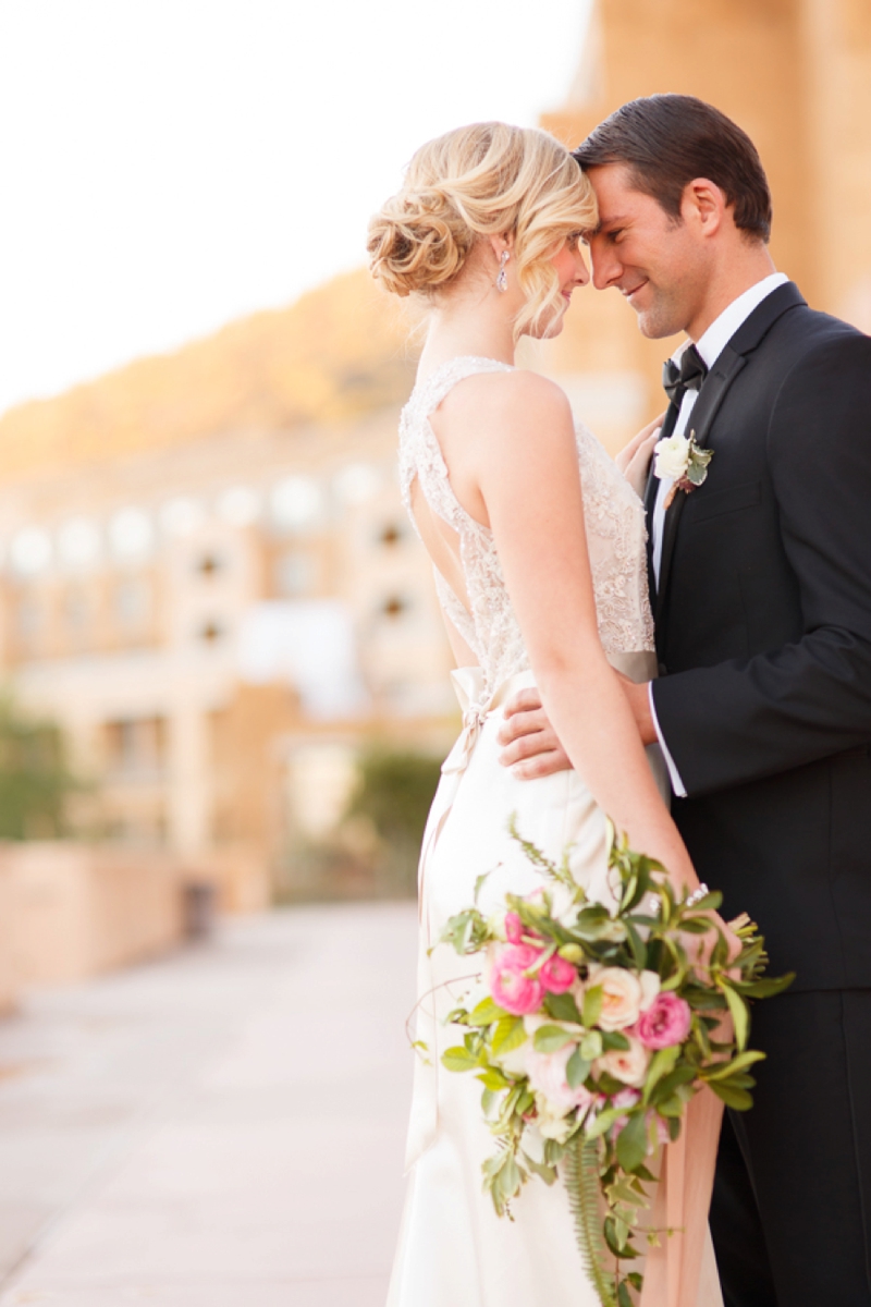 Timeless Blush and Gold Wedding Ideas via TheELD.com