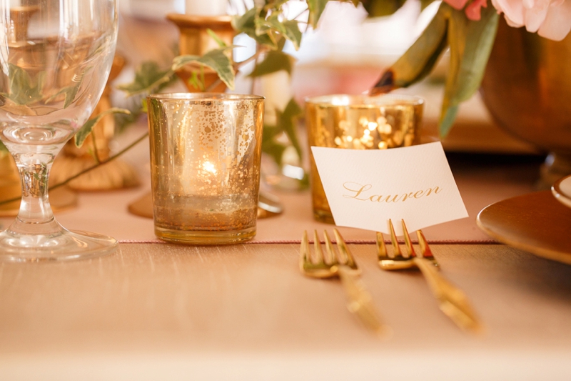 Timeless Blush and Gold Wedding Ideas via TheELD.com