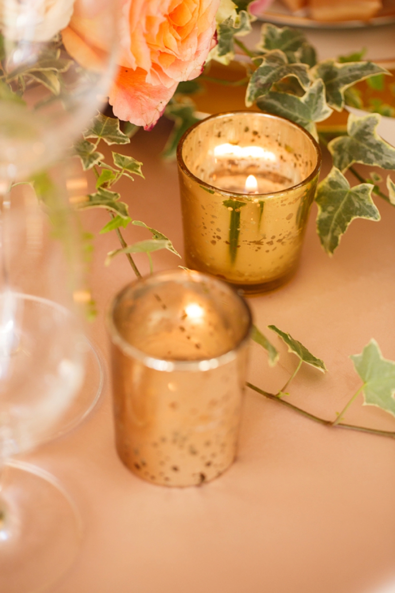 Timeless Blush and Gold Wedding Ideas via TheELD.com