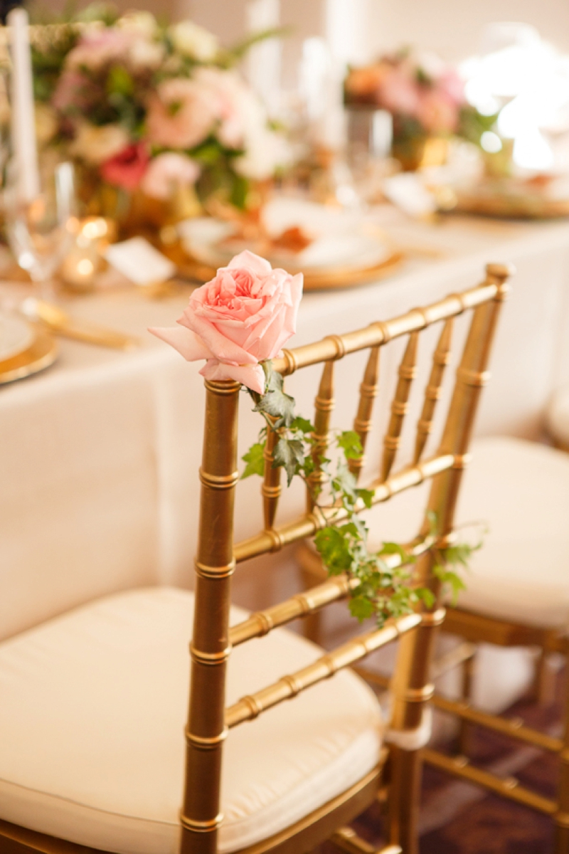 Timeless Blush and Gold Wedding Ideas via TheELD.com