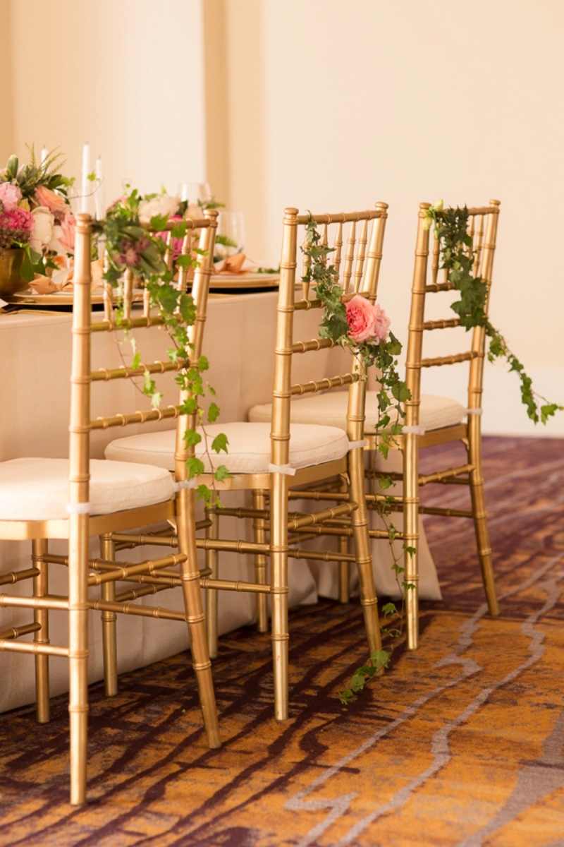 Timeless Blush and Gold Wedding Ideas via TheELD.com