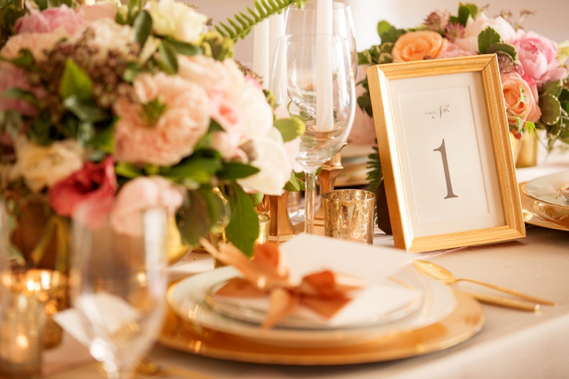 Timeless Blush and Gold Wedding Ideas via TheELD.com