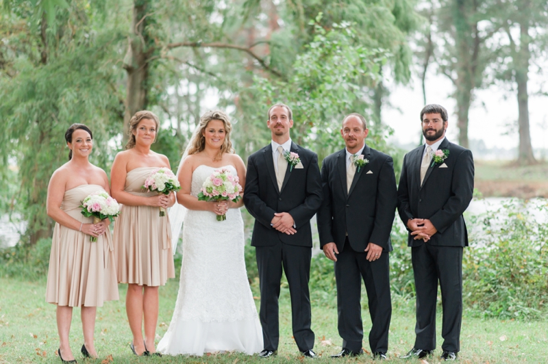 Elegant North Carolina Pink and Gold Wedding via TheELD.com