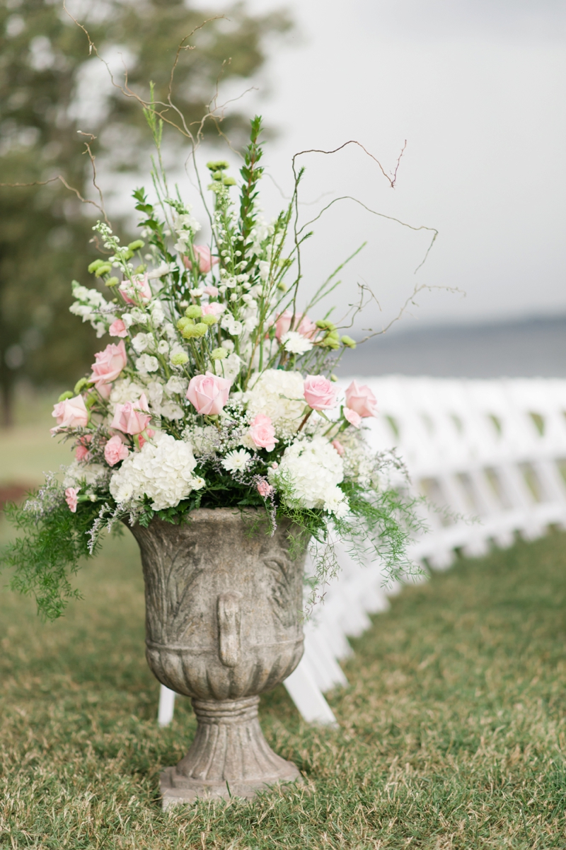 Elegant North Carolina Pink and Gold Wedding via TheELD.com