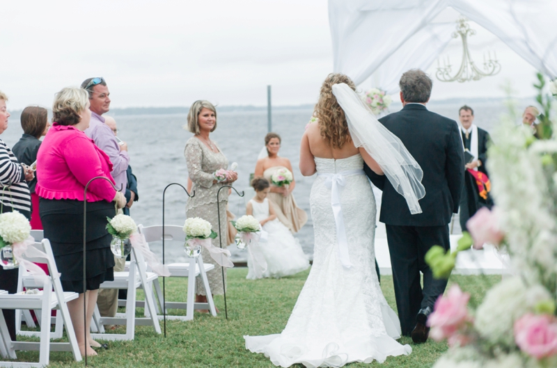 Elegant North Carolina Pink and Gold Wedding via TheELD.com