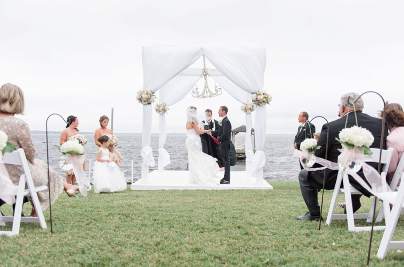 Elegant North Carolina Pink and Gold Wedding via TheELD.com