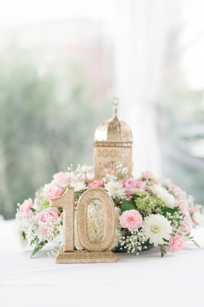 Elegant North Carolina Pink and Gold Wedding via TheELD.com