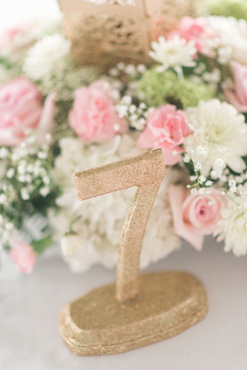 Elegant North Carolina Pink and Gold Wedding via TheELD.com