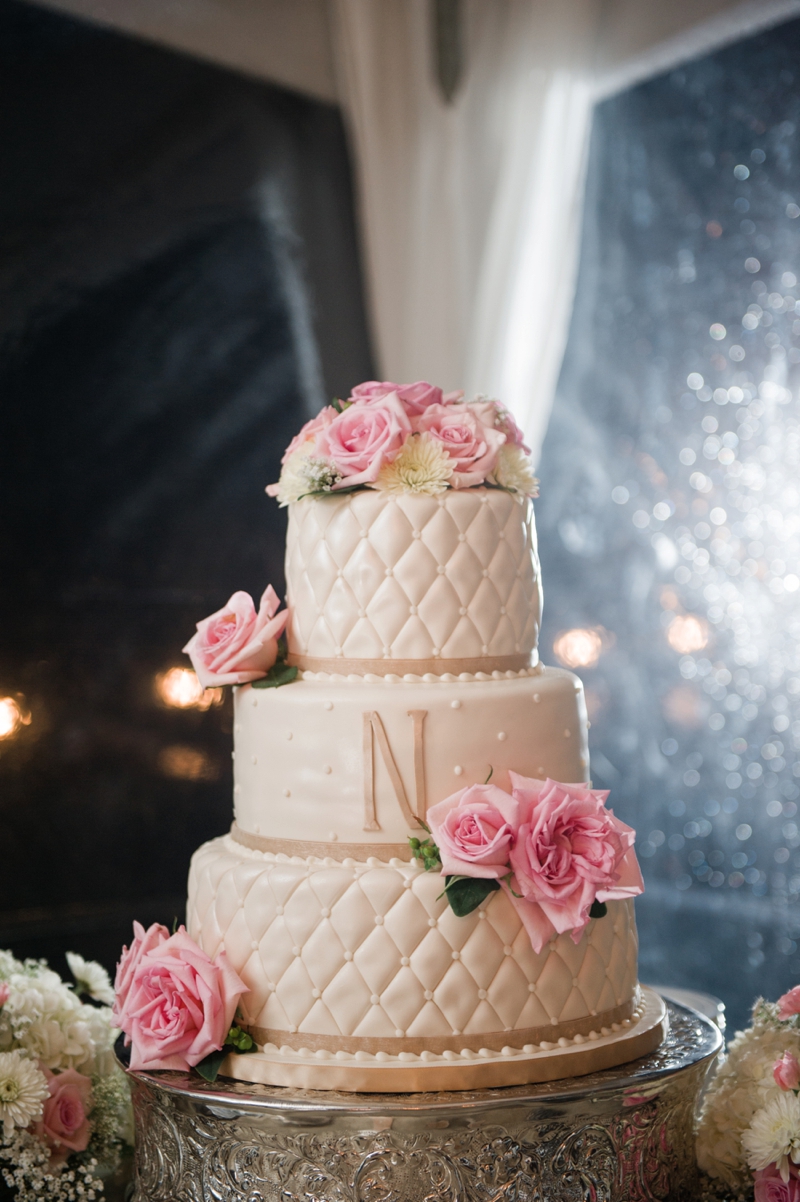 Elegant North Carolina Pink and Gold Wedding via TheELD.com