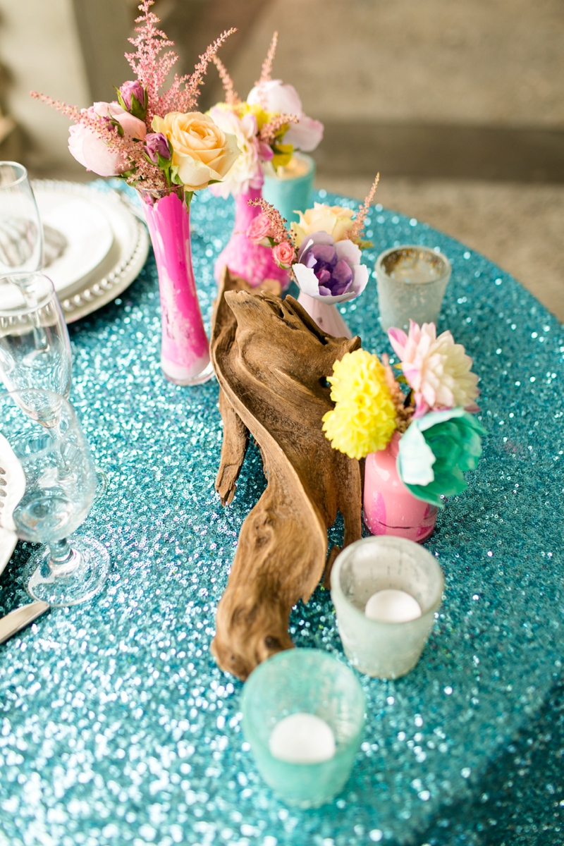 Cheerful Pink and Aqua Wedding Ideas via TheELD.com