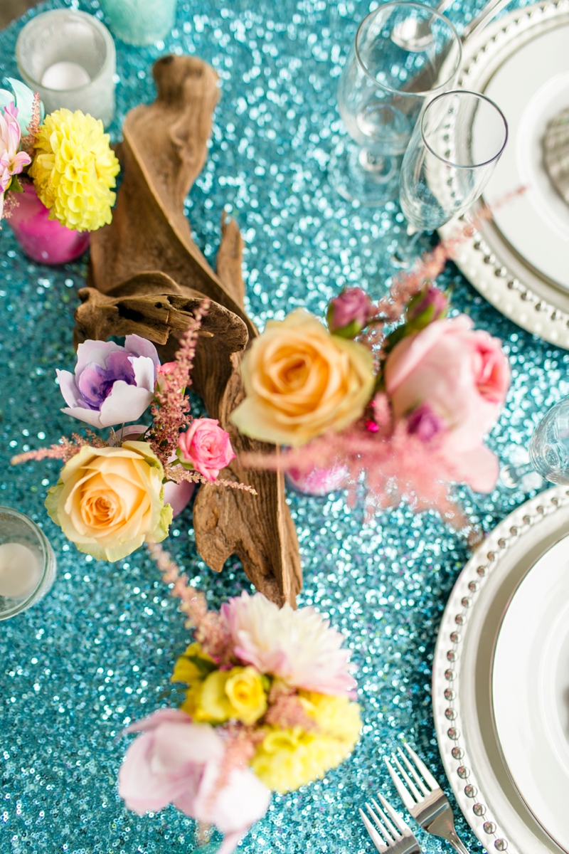 Cheerful Pink and Aqua Wedding Ideas via TheELD.com