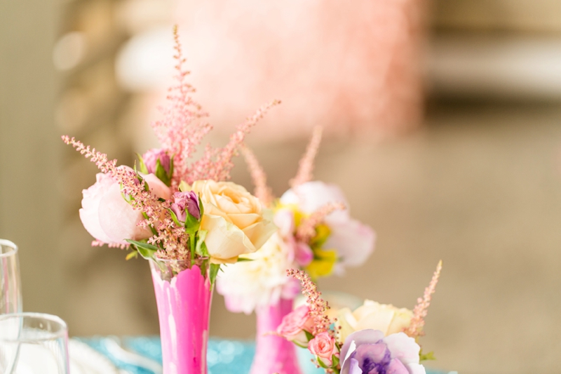 Cheerful Pink and Aqua Wedding Ideas via TheELD.com