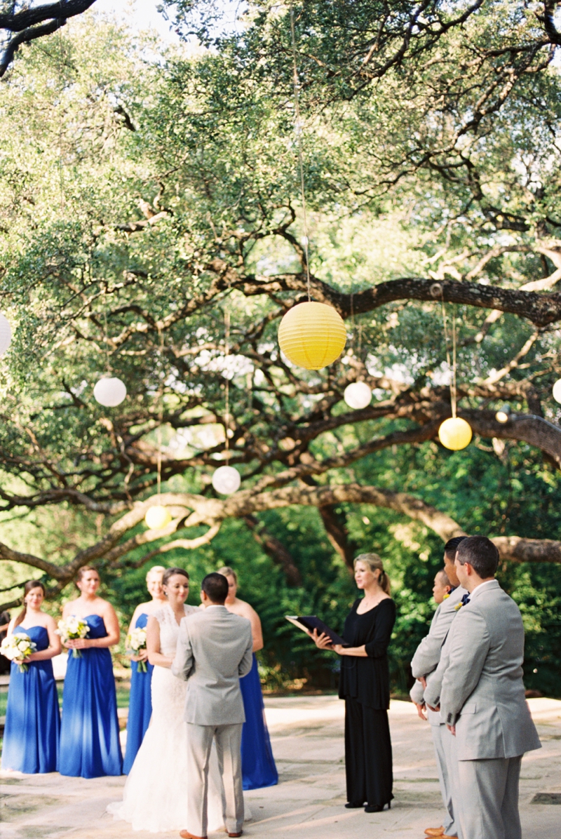 Eclectic Yellow and Blue Wedding via TheELD.com