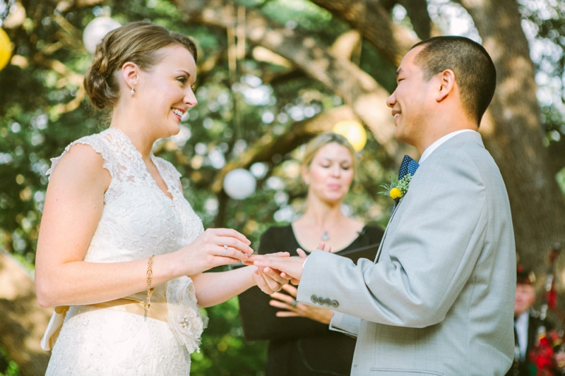 Eclectic Yellow and Blue Wedding via TheELD.com