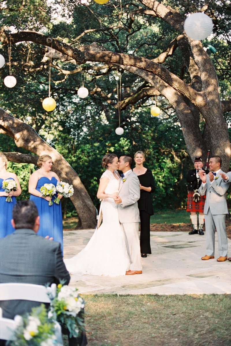 Eclectic Yellow and Blue Wedding via TheELD.com