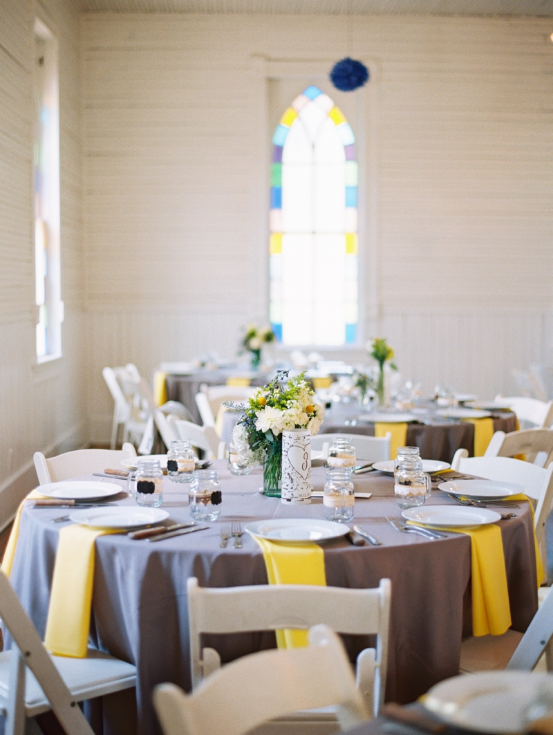 Eclectic Yellow and Blue Wedding via TheELD.com