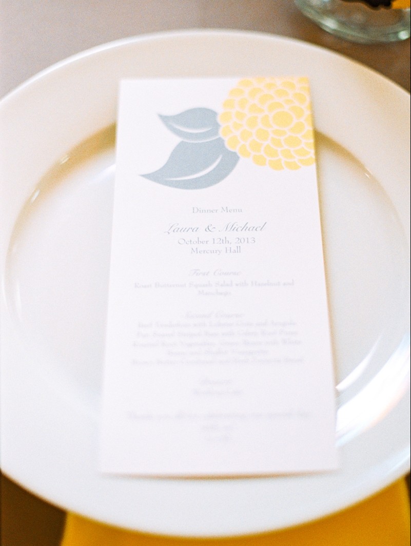 Eclectic Yellow and Blue Wedding via TheELD.com