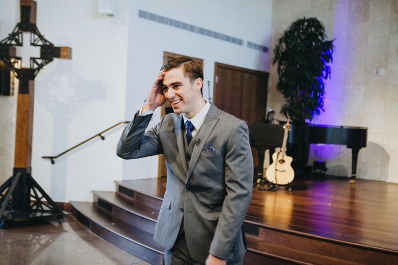 Garden Inspired Pink and Navy Arizona Wedding via TheELD.com