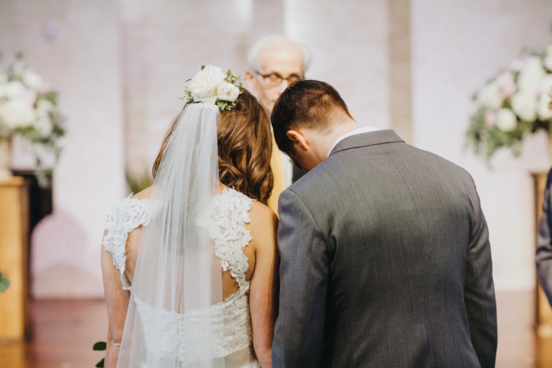 Garden Inspired Pink and Navy Arizona Wedding via TheELD.com