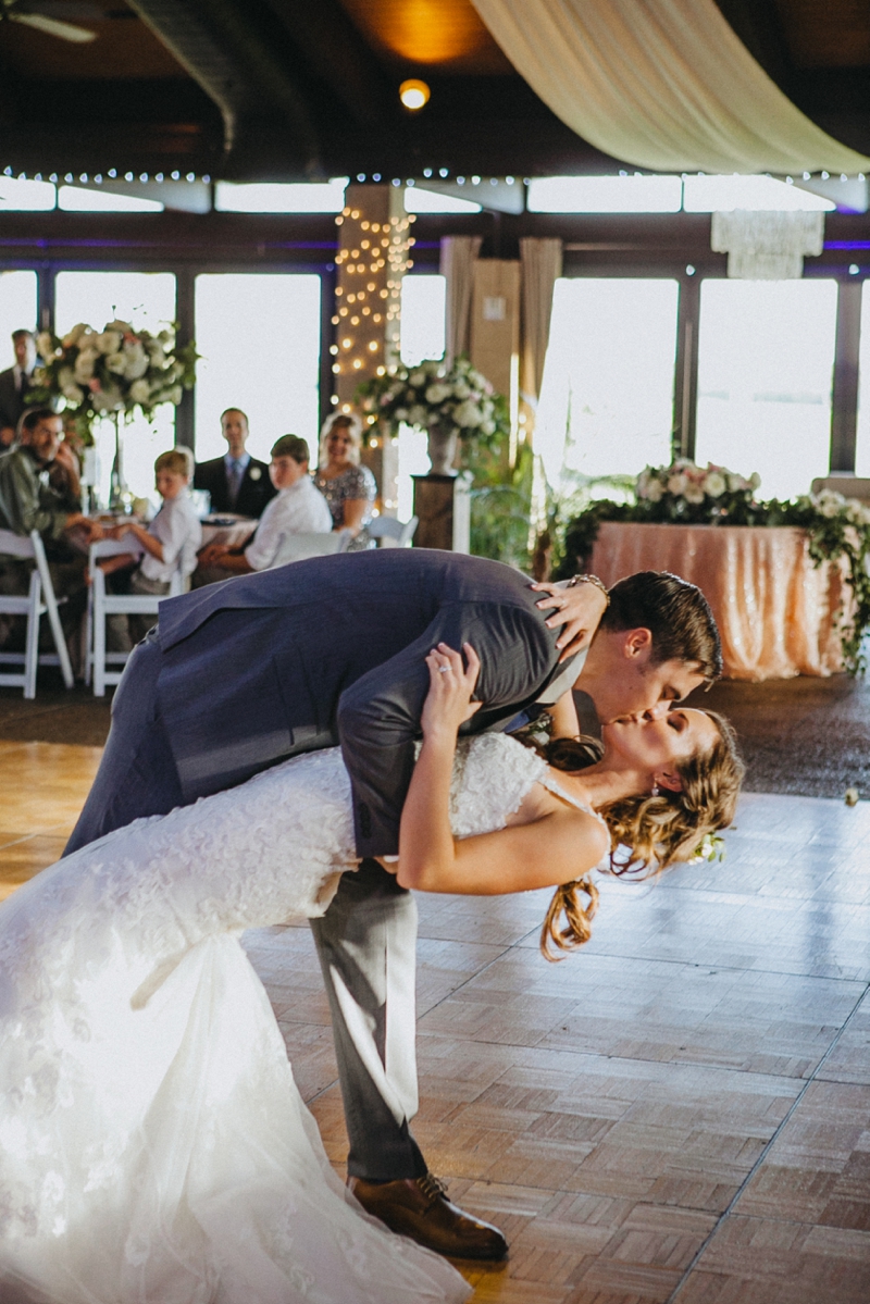 Garden Inspired Pink and Navy Arizona Wedding via TheELD.com