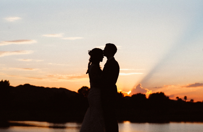 Garden Inspired Pink and Navy Arizona Wedding via TheELD.com