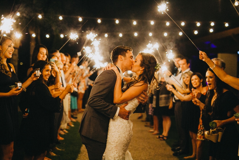 Garden Inspired Pink and Navy Arizona Wedding via TheELD.com