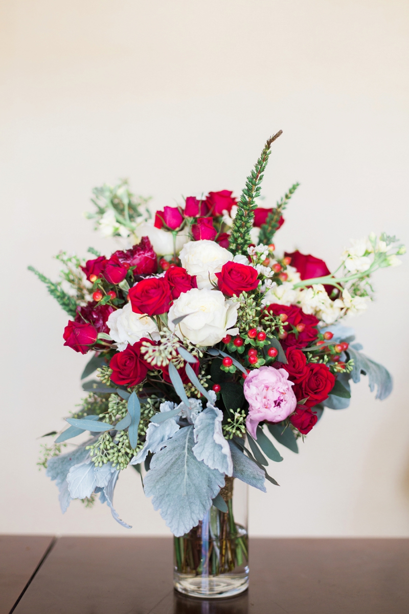 Rustic Elegant Red and Gold Wedding via TheELD.com