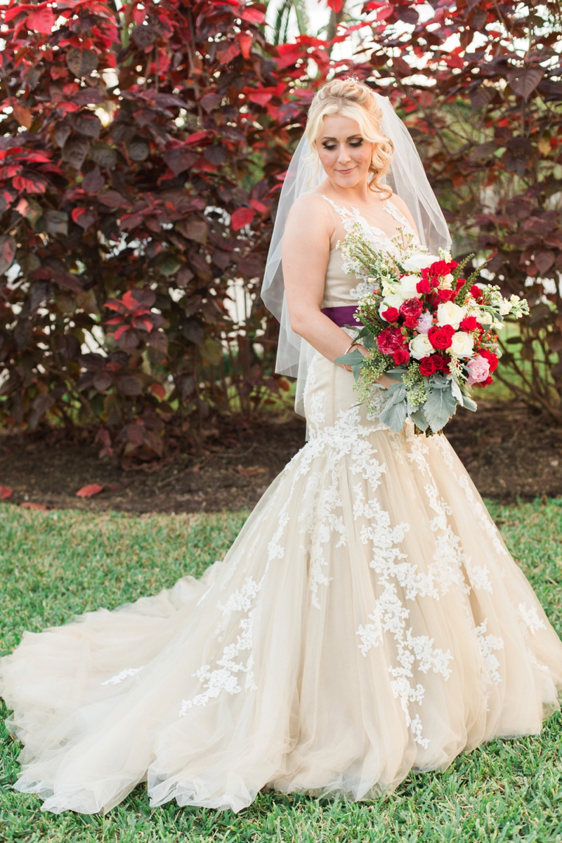 Rustic Elegant Red and Gold Wedding via TheELD.com