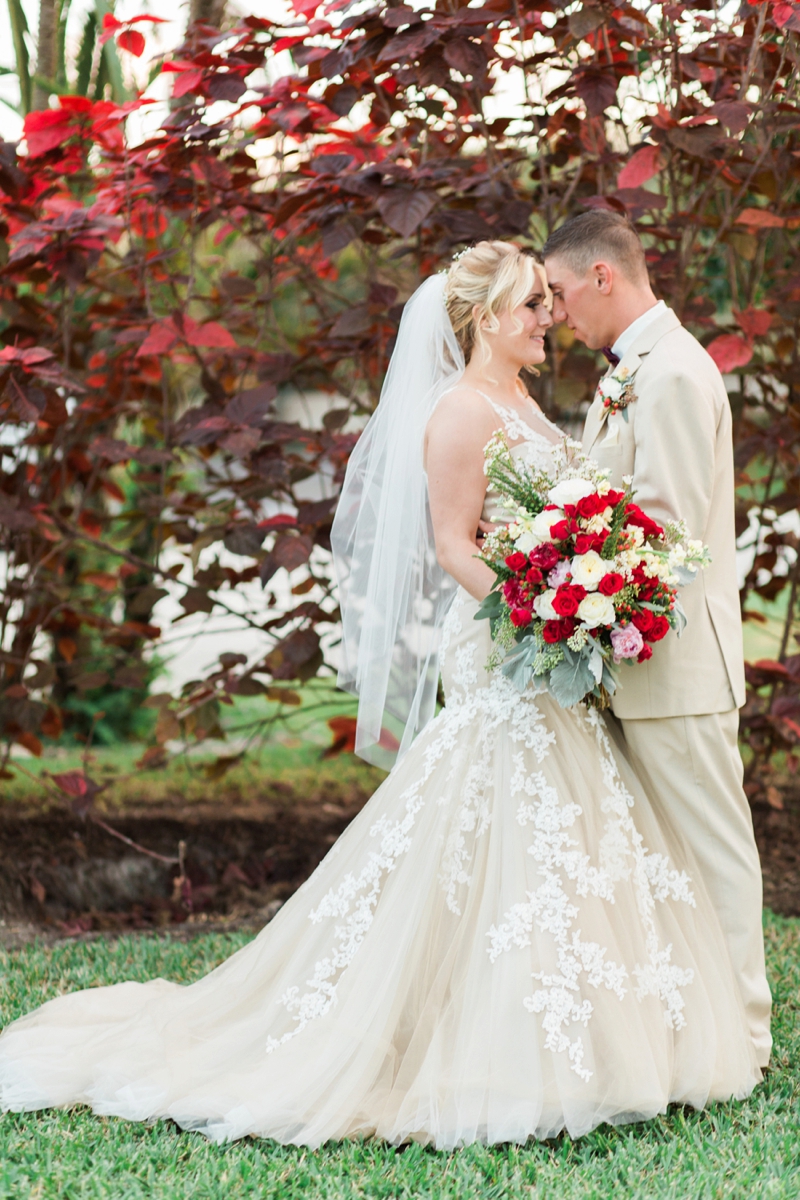 Rustic Elegant Red and Gold Wedding via TheELD.com