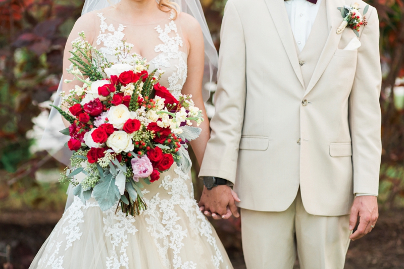 Rustic Elegant Red and Gold Wedding via TheELD.com