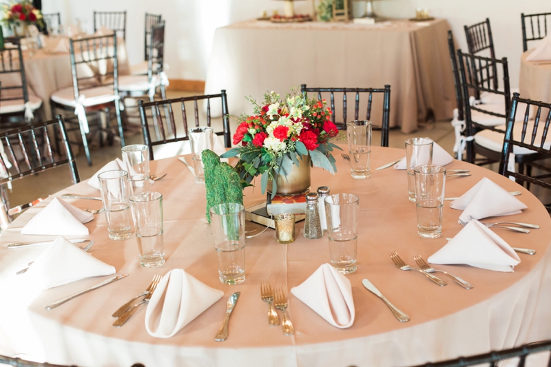 Rustic Elegant Red and Gold Wedding via TheELD.com