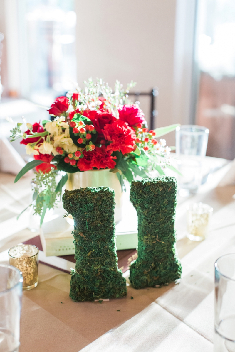 Rustic Elegant Red and Gold Wedding via TheELD.com