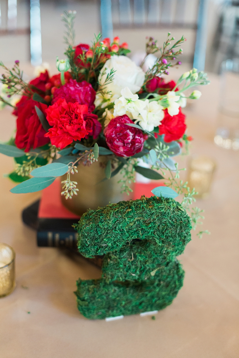 Rustic Elegant Red and Gold Wedding via TheELD.com