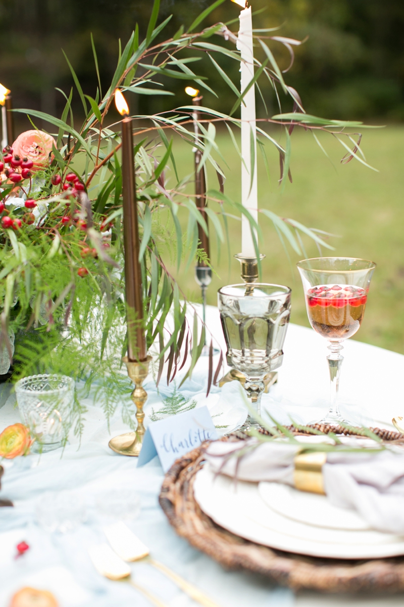 Romantic Red and Blue Wedding Inspiration via TheELD.com