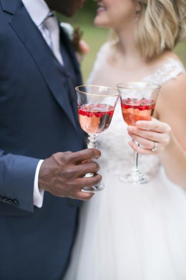 Romantic Red and Blue Wedding Inspiration via TheELD.com