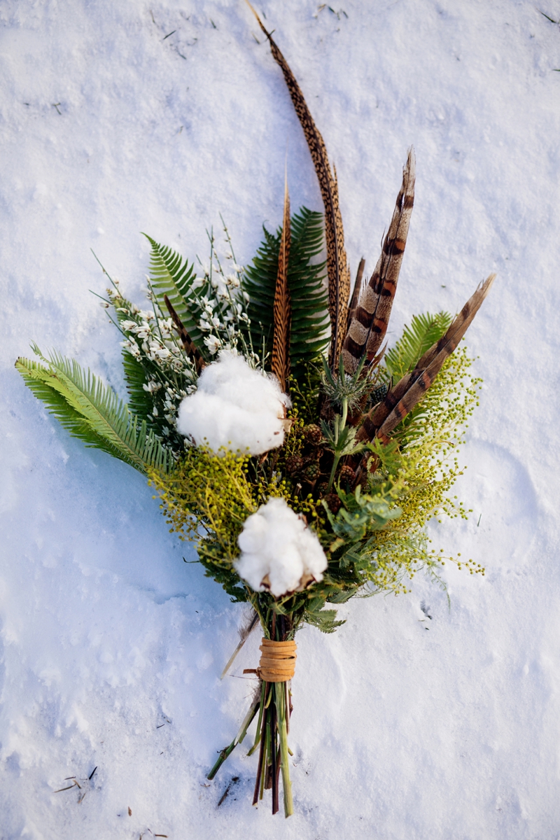 Rustic Elegant Winter Wedding Ideas via TheELD.com