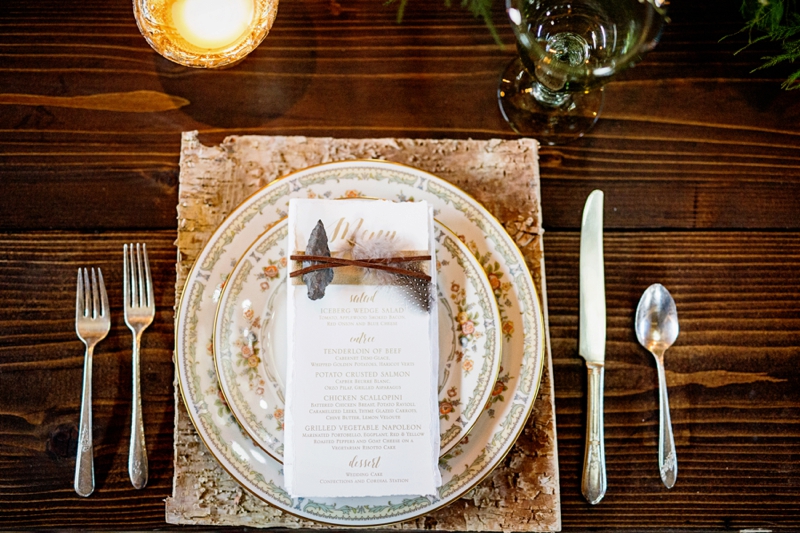 Rustic Elegant Winter Wedding Ideas via TheELD.com