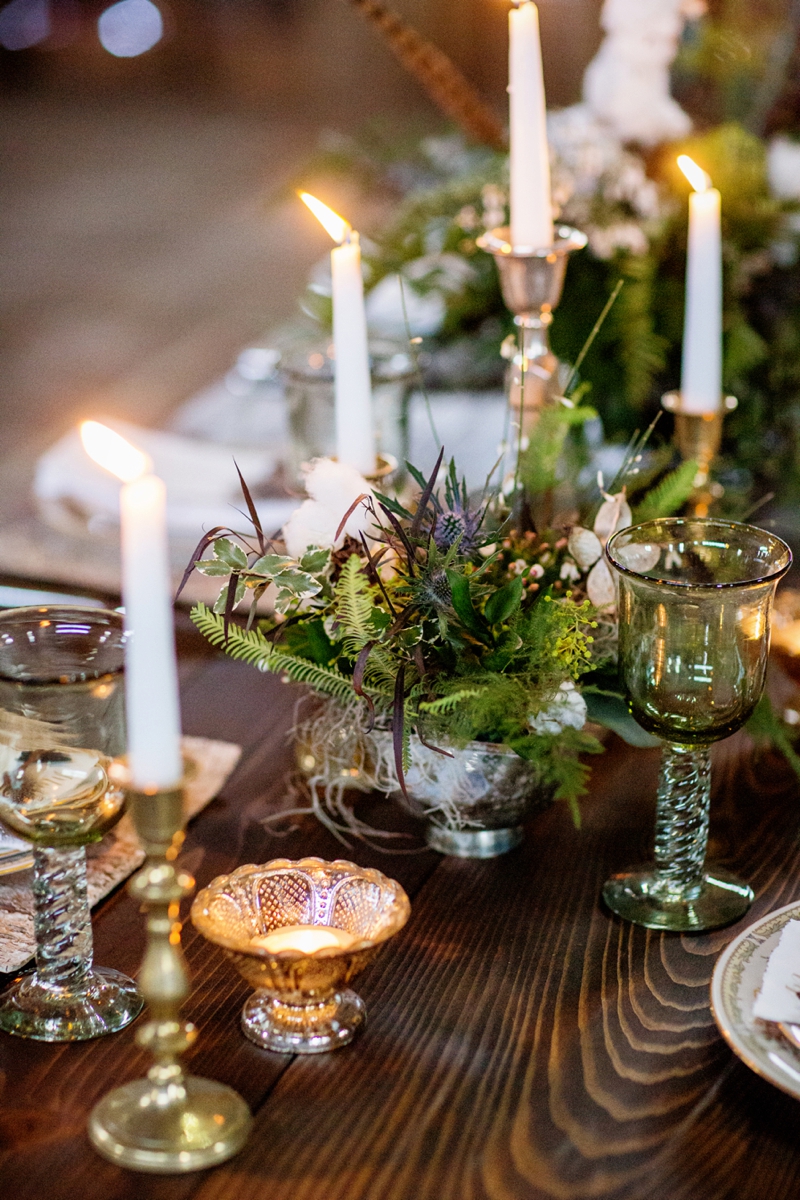 Rustic Elegant Winter Wedding Ideas via TheELD.com