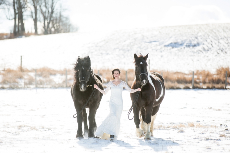 Rustic Elegant Winter Wedding Ideas via TheELD.com