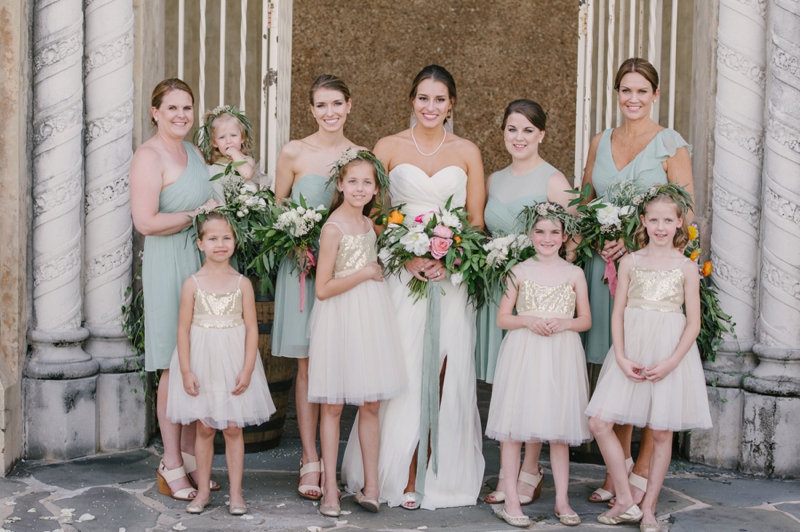 A Romantic Blush and Mint Wedding via TheELD.com