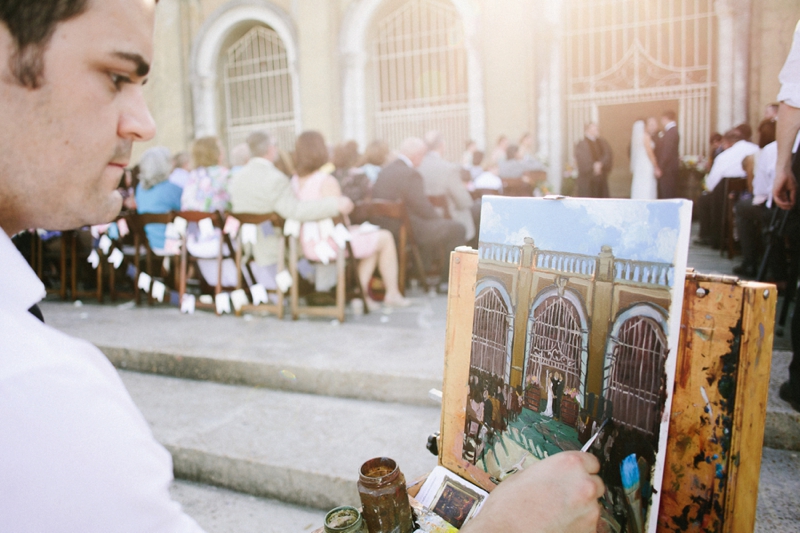 A Romantic Blush and Mint Wedding via TheELD.com