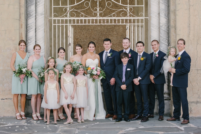 A Romantic Blush and Mint Wedding via TheELD.com