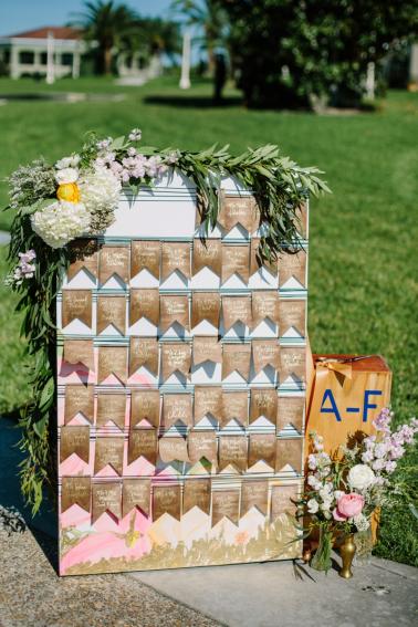 A Romantic Blush and Mint Wedding via TheELD.com